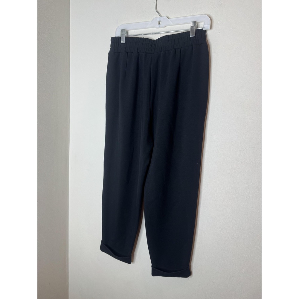 Varley Jogger Pants Womens Medium Black DoubleSoft Knit Tapered Pockets Lounge - Picture 8 of 8